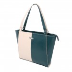 Beau Design Stylish  Green Color Imported PU Leather Tote Handbag With For Women's/Ladies/Girls